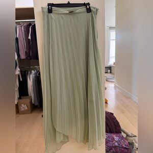 ASOS Light Green Asymmetrical Skirt